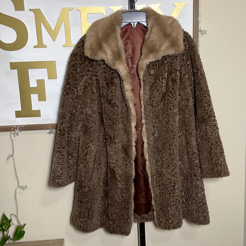 Elegant Brown Teddy Jacket